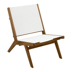 Fauteuil lounge de jardin en bois massif MALIBU