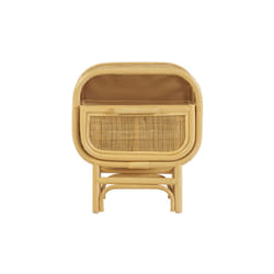 Table de chevet avec tiroir en rotin L45 cm LUWAK