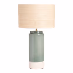 La lampe à poser MAJES invite avec élégance la nature dans le décor ... Avec sa grande base cylindrique en céramique émaillée ...
