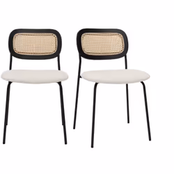 Chaises MIRANDA : élégance et confort intemporel Les chaises MIRANDA, avec leur design soigné et leurs assises en tissu effet ...