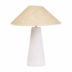 Élégance et simplicité La lampe JUNI en céramique et rabane incarne lélégance minimaliste tout en célébrant des matériaux nat ...