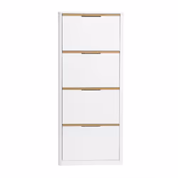 Design et modernité avec le meuble à chaussures KIRK Avec ses lignes épurées et sa finition brillante, ce meuble incarne lélé ...