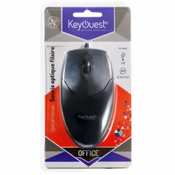 KeyOuest KO003459 souris Ambidextre USB Type-A 1000 DPI