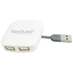 KeyOuest KO010082 hub & concentrateur USB 2.0 480 Mbit/s Blanc