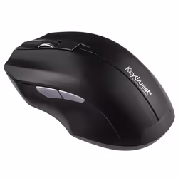 KeyOuest KO017715, Droitier, Optique, RF sans fil, 1000 DPI, Noir