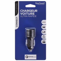 KeyOuest KO018002 chargeur d'appareils mobiles Universel Noir Allume-cigare Charge rapide Auto - Vue supplémentaire 3