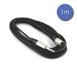 Câble XLR - NEUTRIK - 1m - Jack 6.35 mâle - Symétrique - Professionnel sans bruit