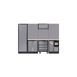 KING TONY - Mobilier d'atelier 3 meubles bas - gris