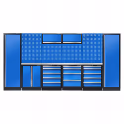 Dimension LxHxP (mm) : 3930 x 2000 x 460. Contenu : Coffre Haut (Réf. : 87D11AKBA) : Dimension LxHxP 680x350x280 mm. Couleur  ...