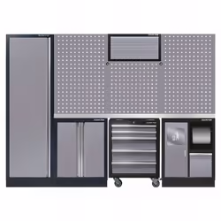 Dimension LxHxP (mm) : 2640 x 2000 x 460. Contenu : Coffre haut à rideau (Réf. : 87D1117AKG) : Dimension LxHxP 680x350x280 mm ...