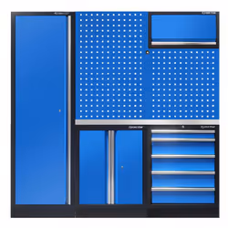 Dimension LxHxP (mm) : 1965 x 2000 x 460. Contenu : Coffre Haut (Réf. : 87D11AKBA) : Dimension LxHxP 680x350x280 mm. Couleur  ...