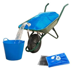 Reservoir D'Eau Fishtec 80l Poche À Eau - Pliable Et Antidérapant - Jardinage 100x70 Cm Bleu