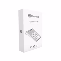 XtremeMac XM-NPHUB33-SLV clavier numérique Ordinateur portable USB Argent, Blanc