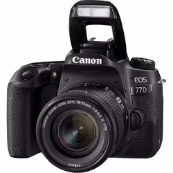 Canon EOS 77D + 18-55mm F4.0-5.6 IS STM + EF-S 55-250mm F4-5.6 IS STM, 24,2 MP, 6000 x 4000 pixels, CMOS, Full HD, Écran tact ...