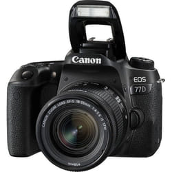 Canon EOS 77D + 18-55mm F4.0-5.6 IS STM + EF-S 55-250mm F4-5.6 IS STM Kit d'appareil-photo SLR 24,2 MP CMOS 6000 x 4000 pixels Noir