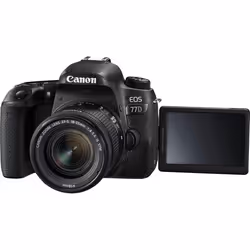 Canon EOS 77D + 18-55mm F4.0-5.6 IS STM + EF-S 55-250mm F4-5.6 IS STM Kit d'appareil-photo SLR 24,2 MP CMOS 6000 x 4000 pixels Noir - Vue supplémentaire 4