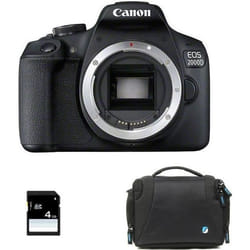 Appareil photo numérique - CANON - EOS 2000D - 241 mégapixels - Objectif EF-S 18-55 mm IS II - Noir