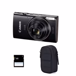 Canon appareil photo apn compact compact ixus 285 hs noir+ sac et carte sd 4 go