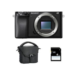Sony appareil photo hybride alpha 6100 noir nu + sac + sd 8 go