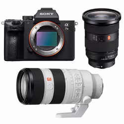 Sony appareil photo hybride alpha 7 III + fe 24-70 f/2.8 gm II + fe 70-200mm f/2.8 gm II