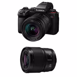 Panasonic appareil photo hybride lumix s5 mark II + objectif 20-60mm + objectif 35mm f/1.8