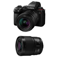 Panasonic appareil photo hybride lumix s5 mark II + objectif 20-60mm + objectif 35mm f/1.8