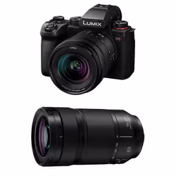 Panasonic appareil photo hybride lumix s5 mark II + 20-60mm f/3.5-5.6 + 70-300mm f/4.5-5.6