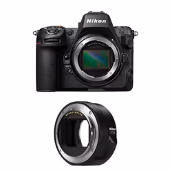 Nikon appareil photo hybride z8 + adaptateur ftz II