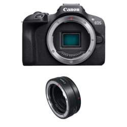 Canon EOS R100 + Bague EF- R MILC 24,1 MP CMOS 6000 x 4000 pixels Noir