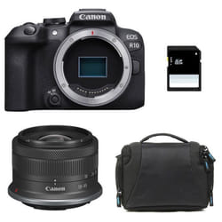 Appareil photo hybride - CANON - EOS R10 - 242 Mégapixels - 4K - Sac et Carte SD 8 Go inclus