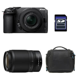 Appareil photo hybride NIKON Z30 - Objectif 16-50 mm - 20.9 MP - 4K - Sac et Carte SD 8 Go inclus