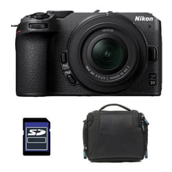 Appareil photo hybride NIKON Z30 - Objectif 16-50 mm - 20.9 MP - 4K - Sac et Carte SD 8 Go inclus