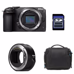 Appareil photo hybride NIKON Z30 - 20.9 MP - 4K - Sac + Carte SD 8 Go + Adaptateur FTZ II