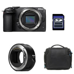 Appareil photo hybride NIKON Z30 - 20.9 MP - 4K - Sac + Carte SD 8 Go + Adaptateur FTZ II