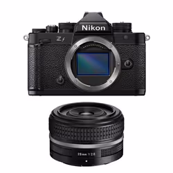 Nikon appareil photo hybride zf + objectif nikkor z 28mm/2.8 se