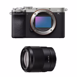 Sony appareil photo hybride alpha 7c II silver + fe 35mm f/1.8