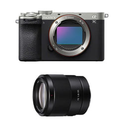 Sony appareil photo hybride alpha 7c II silver + fe 35mm f/1.8