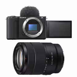 Sony appareil photo hybride alpha zv-e10 II noir + 18-135