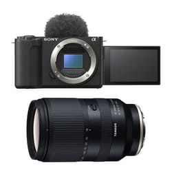 Sony appareil photo hybride alpha zv-e10 II noir + tamron 18-300 vc noir