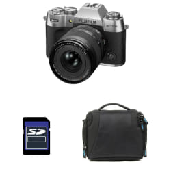 FUJIFILM X-T50 Silver + 16-50 + Sac + Carte SD 8 Go