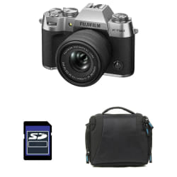 FUJIFILM X-T50 Silver + 15-45 + Sac + Carte SD 8 Go