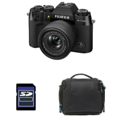 FUJIFILM X-T50 NOIR + 15-45 + Sac + Carte SD 8 Go