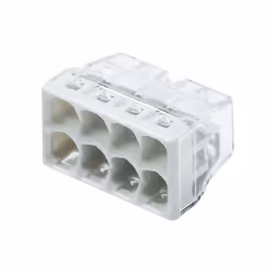 Pot de 25 mini bornes de connexion 8 entrées Borne 51% plus petite que le modèle S273. Nombre total des points de serrage : 8 ...