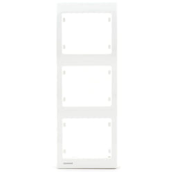 Siemens - Plaque triple verticale Blanc Delta iris