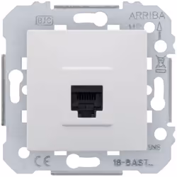 SIEMENS Delta Viva Prise RJ45 cat.6 blanc Avec ce type de prise RJ45 catégorie 6, raccordez votre matériel informatique rapid ...
