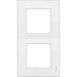 Plaque delta viva Siemens double - blanche SIE003544