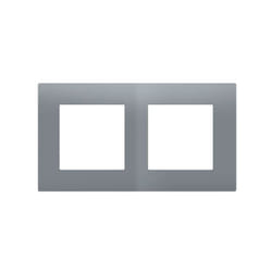 Delta viva plaque double gris SIE003568 - Siemens