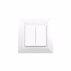 SIEMENS Delta One Interrupteur double va et vient complet - Blanc Cet interrupteur va et vient complet à double commande poss ...