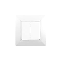 Siemens - delta one interrupteur double va et vient complet blanc SIE003629