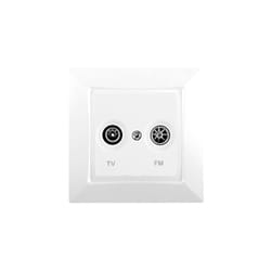 Siemens Delta One Prise Tv Fm Complet Blanc Sie003681